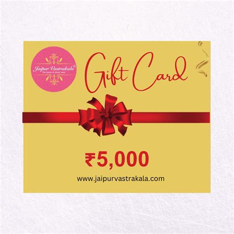 eGift Card - 5000 – jaipurvastrakala