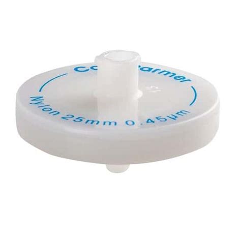 Cole-Parmer Nylon Chromatography Syringe Filter, 0.45um Pore, 25mm Dia ...