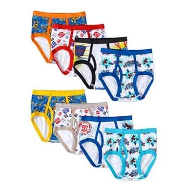Buy Transformers Boys 8 Pack Briefs Underwear - Bumble Bee Optimus (4 ...