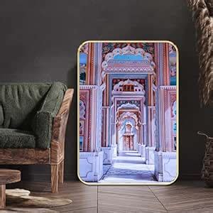 SAF Royal Rajasthani Palace Corridor Wall Art Painting | Traditional ...