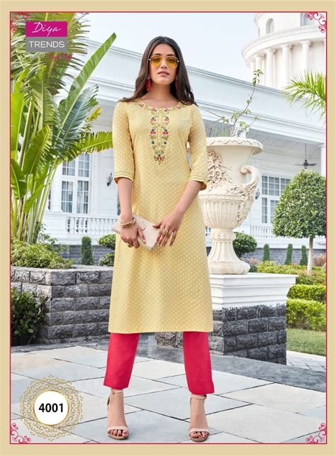 Diya Trends Victoria Vol 4 Heavy Rayon Exclusive Kurti Catalog
