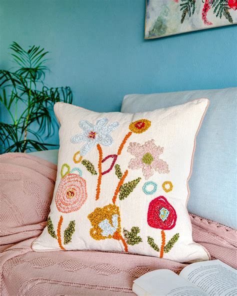 Buy Jemima Embroidered Cushion Cover Online | Wishing Chair