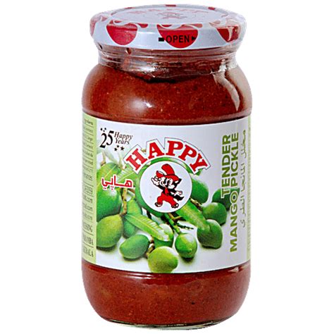 Buy HAPPY Tender Mango Pickle - Adds Sweet & Nutty Flavour Online at ...