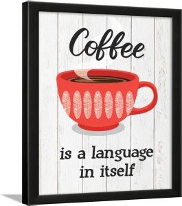 Coffee Quotes Wall Frames - Coffee Posters for Wall with Frame - Coffee ...