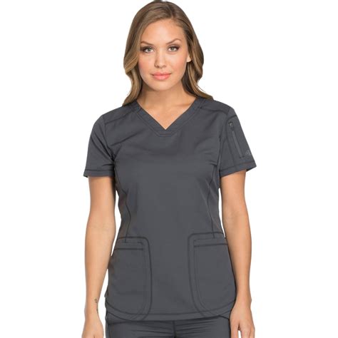 Dickies Dynamix DK730 Scrubs Top Women Pewter | Medshop Australia