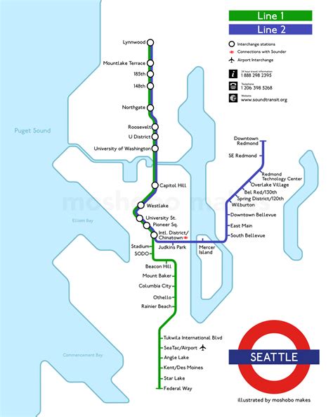 Seattle Light Rail Stations Map How A New Light Rail Station Could