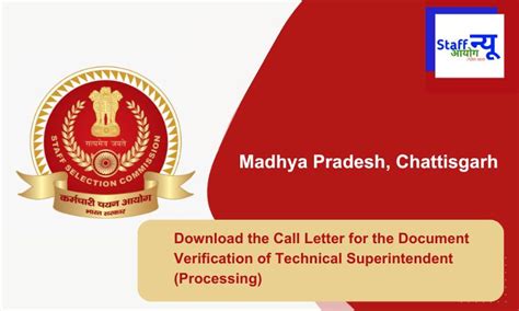 Download the Call Letter for the Document Verification of Technical ...
