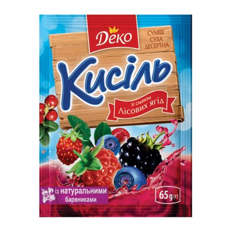 Кисель со вкусом лесной ягоды Противень 65 г – купить в интернет ...