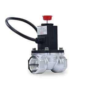 JIANGFAN 1/2" 3/4" Emergency Automatic Shut Off Solenoid Valve DN15 ...