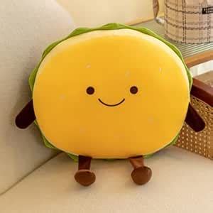 OUKEYI 15.7"/45 cm Hamburger Plush Toy - Hamburger Stuffed Toys - Cute ...