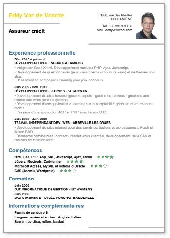 Code HTML Pour Faire Un CV 的图像结果