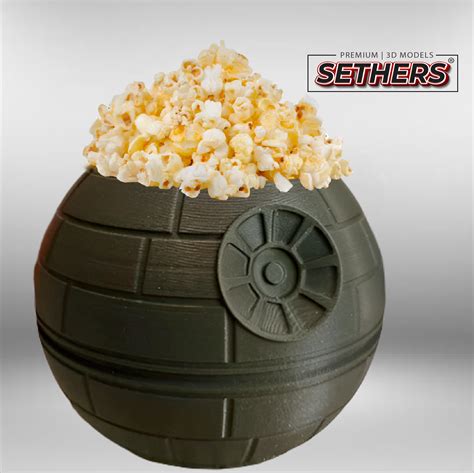 Death Star | Popcorn Bucket | Star Wars | 3D Printer Model Files