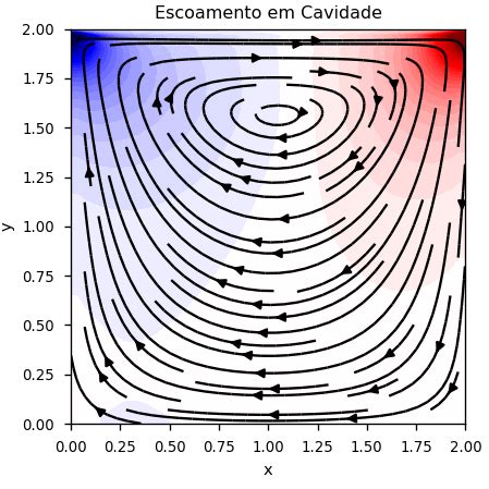 Navier-Stokes Python CFD 的图像结果