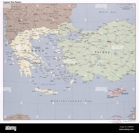 Greece and turkey map hi-res stock photography and images - Alamy