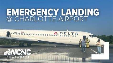 Delta pilot safely lands jet without nose gear at Charlotte airport ...