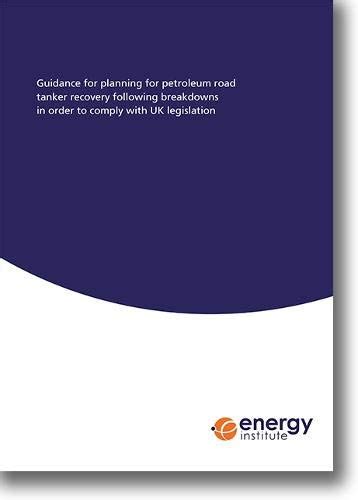 Buy Guidance for planning for petroleum road tanker recovery following ...