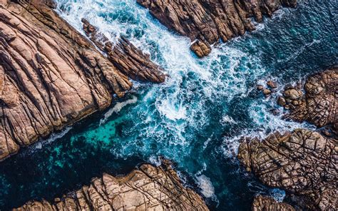 Download wallpaper 3840x2400 rocks, surf, canal, water, australia 4k ...