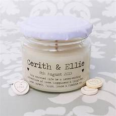 Wedding Gift Candles by Personalised Message Wedding Candle By Lumitique Wedding Gift Candles