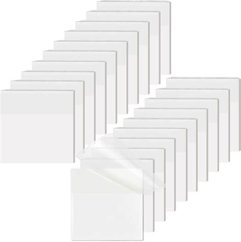 [1000 Sheets] Transparent Sticky Notes, 3x3 inch Clear Sticky Notes, Self-Adhesive Waterproof ...