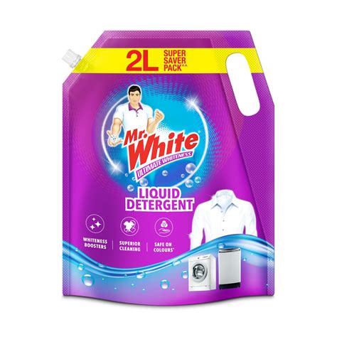 Buy Mr White Liquid Detergent 2L Super Saver Pack | Whiteness Boosters ...