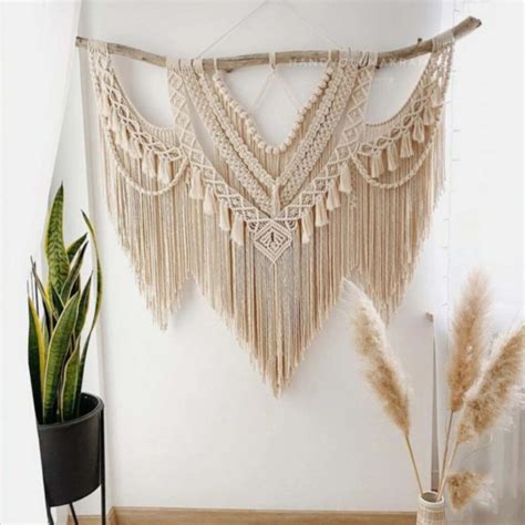 Macrame Wall Hanging Tapestry Art Bohemian Honar - ShopiPersia