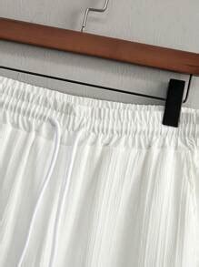 Manfinity Homme 2pcs Men Casual Solid Color Textured Short Sleeve Shirt ...