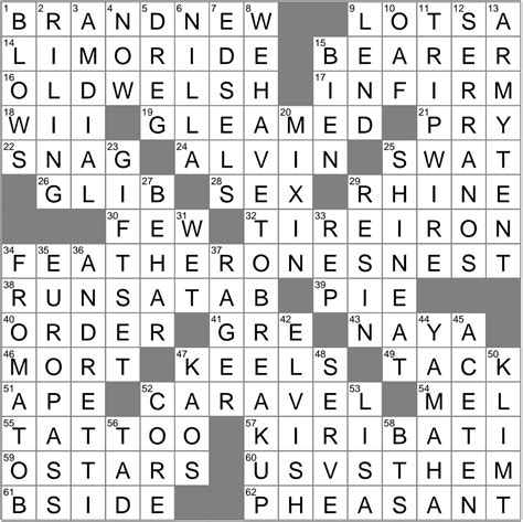 Thomas Joseph Daily Crossword Puzzle Printable