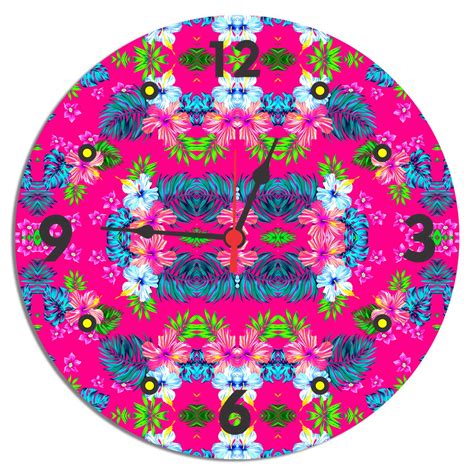 Buy Vuka Round Wall Clock for Living Room, MDF Wood Quartz Wall Clock ...