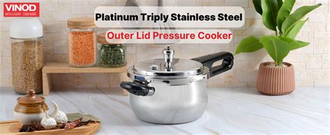 Buy Vinod Splendid Plus Stainless Steel Pressure Cooker Outer Lid 3 ...
