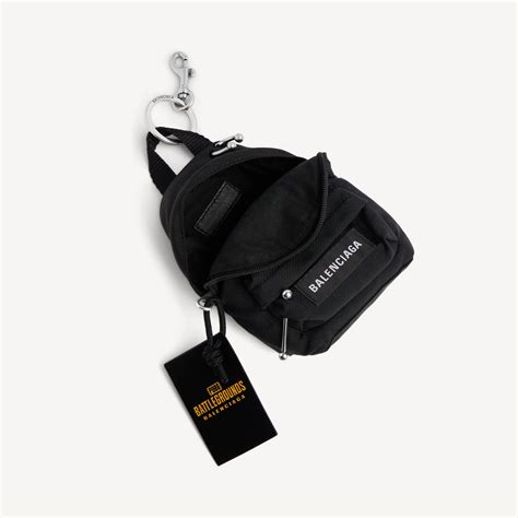 Balenciaga i pubg i pubgm explorer micro backpack charm/keychain