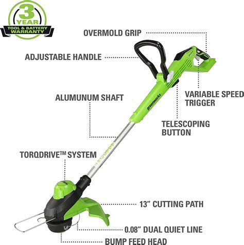 Buy Greenworks 24V Brushless Cordless Hammer Drill + 13 Inch Brushless ...
