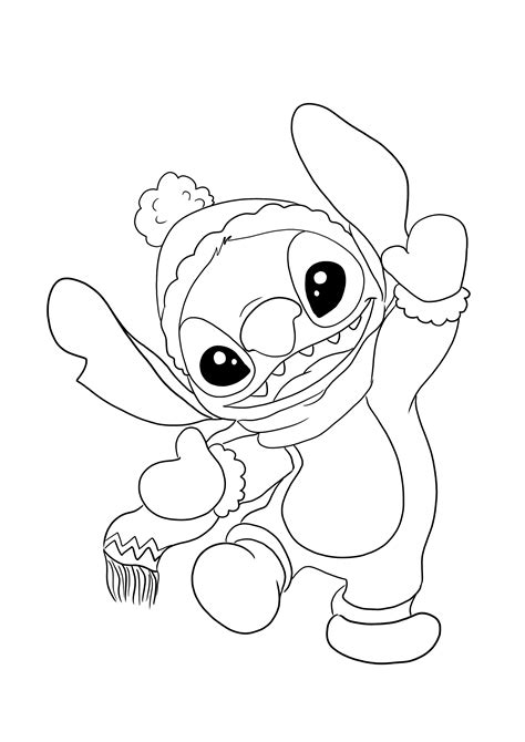 Dibujo De Stitch Para Pintar E Imprimir - Dibujos Cute Para Imprimir