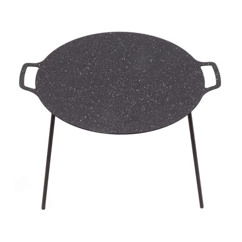 Buy Outdoor Round Griddle Pan, 30CM Height Medical Stone Barbecue Plate ...
