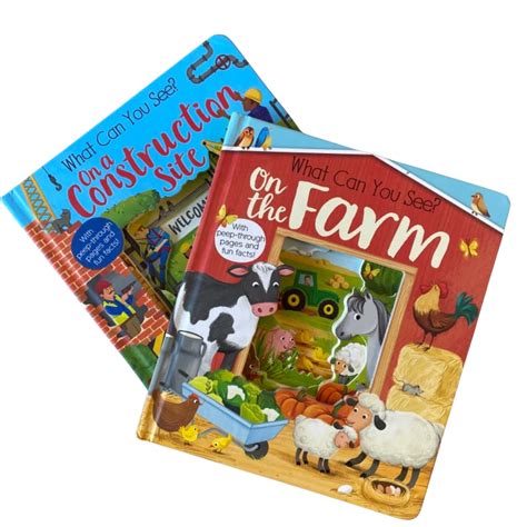 What Can You See? On The Farm And On A Construction Site 2 Board Books(s)