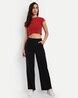Buy Black Trousers & Pants for Women by Broadstar Online | Ajio.com