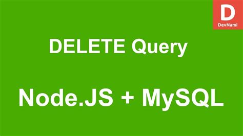 Image result for Node.js Delete MySQL HTML Code Example