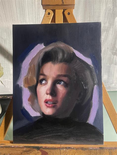 a marilyn monroe oil painting by me : r/oilpainting