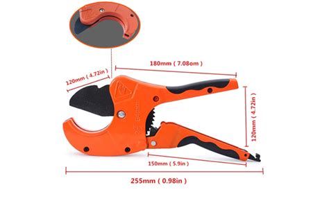 Digital Craft 63mm Ratcheting PVC Pipe Cutter | Heavy-Duty Plastic Tube ...