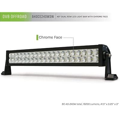 DV8 Offroad | Dual Row LED Light Bar | 40 Inch IP68 India | Ubuy
