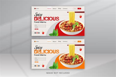 Food Menu Web Page Design 的图像结果