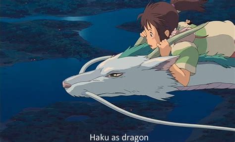 Spirited Away Haku Flying