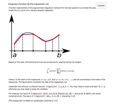 Image result for Numerical Integration Using Trapezoidal Rule Python