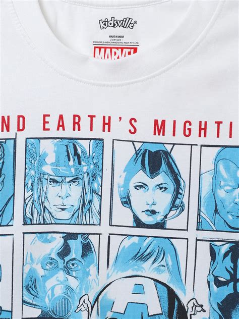 Avengers White Tshirt For Boys – Kidsville