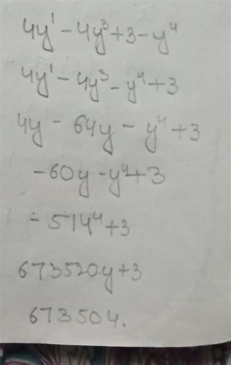 write the polynomial in standard form:-1. 4y-4y3+3-y42. 5m3-6m+7-2m2 ...
