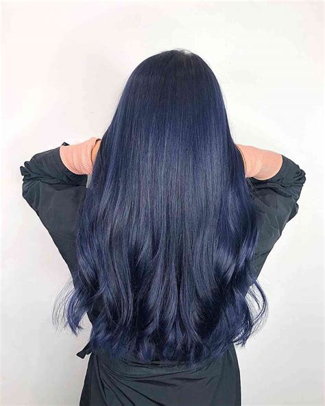 Dark Midnight Blue Hair
