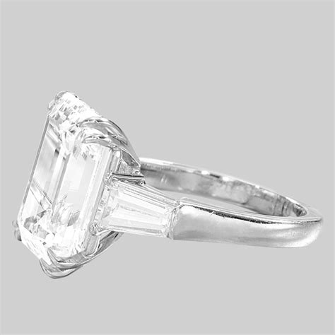 GIA Certified 10 Carat Emerald Cut Diamond Ring G VS1 Clarity For Sale ...