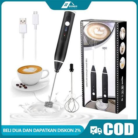 Promo Alat Kocok Telur Elektrik Pengaduk Kopi Elektrik Cappuccino Maker ...