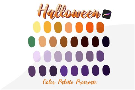 Halloween Color Palette Procreate