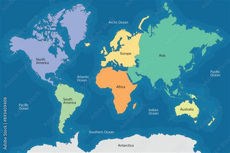 World Map Continents Oceans 的图像结果