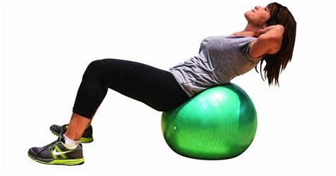 How to do abdominal crunches on an exercise ball